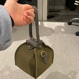 Suede mini bag